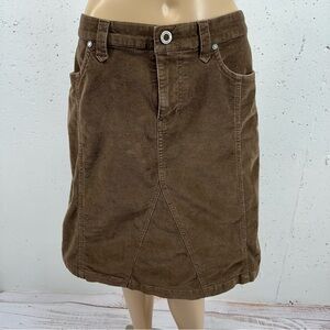 The North Face Women's Size 8 Brown Pencil Knee Length Corduroy Skirt
